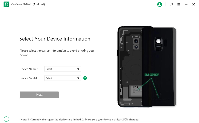 D Powrót do Androida wybierz informacje o urządzeniu