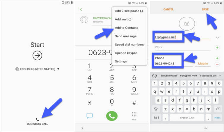 Obejście blokady Samsung S8 FRP bez komputera
