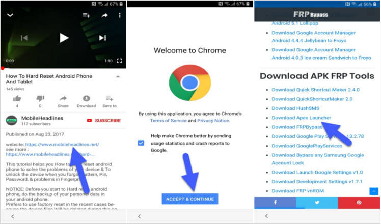 Obejście blokady Samsung S8 FRP bez komputera