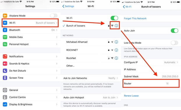 sprawdź Wi-Fi na swoim iPhonie