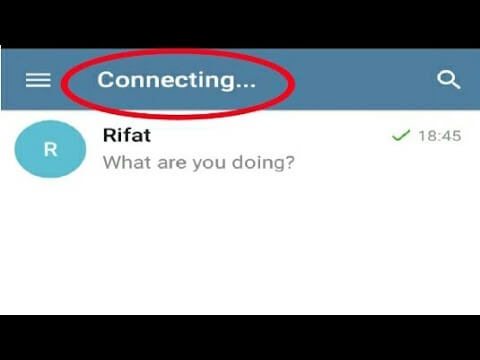 Telegram utknął podczas łączenia
