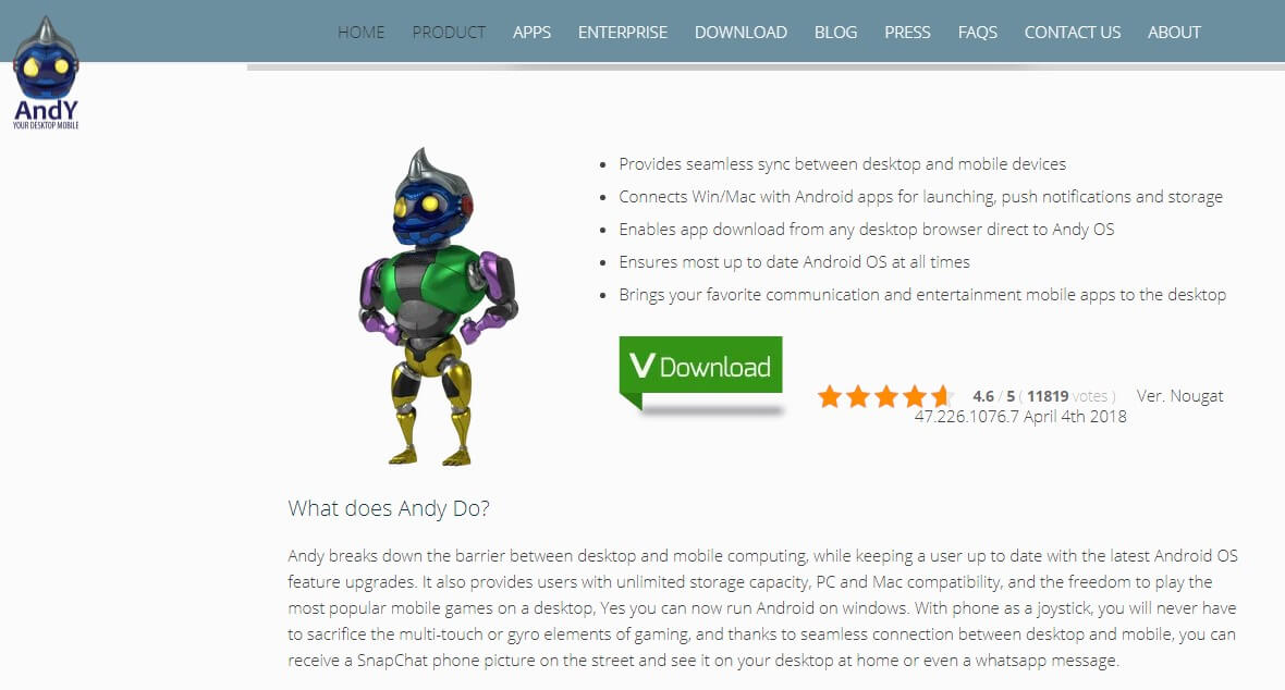 Emulator Andy Android