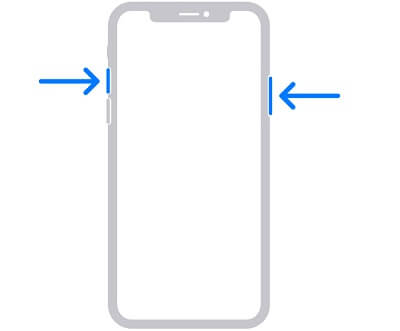 iphone x i później zrób zrzut ekranu