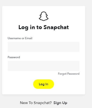 Oficjalna strona Snapchata