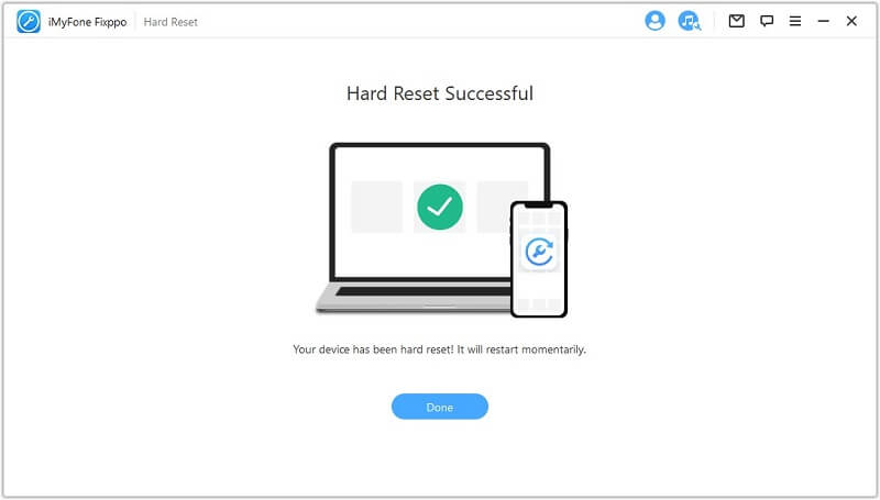 twardy reset nie powiódł się