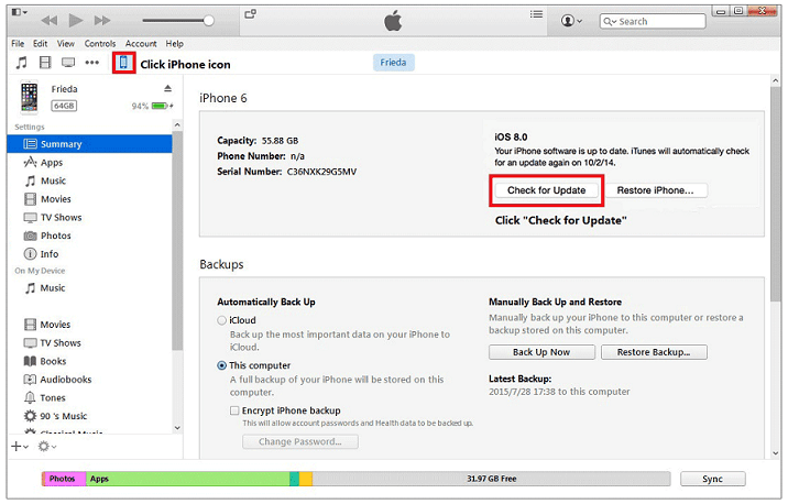 Aktualizacja oprogramowania iTunes dla systemu iOS 11_