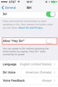 Zezwól Hej Siri