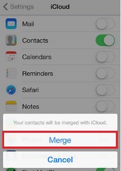 połącz kontakty iCloud z iPhonem