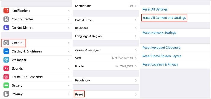 zresetuj swój iPhone