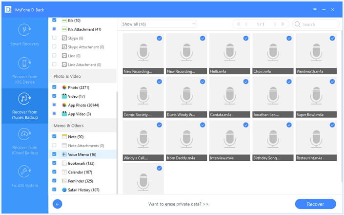 Odzyskaj przypadkowo usuniętą notatkę głosową z plików kopii zapasowej iTunes