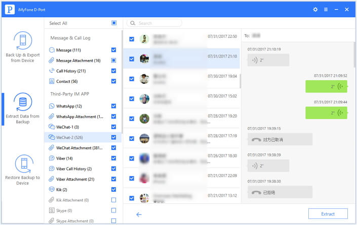 wyeksportuj dane WeChat