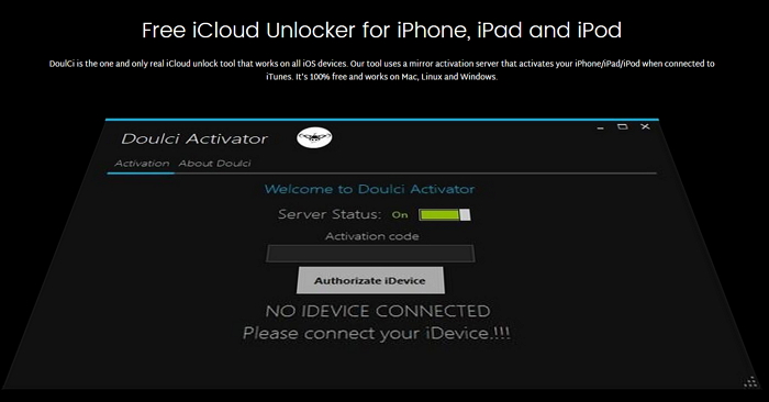 Narzędzie do odblokowywania Doulci iCloud