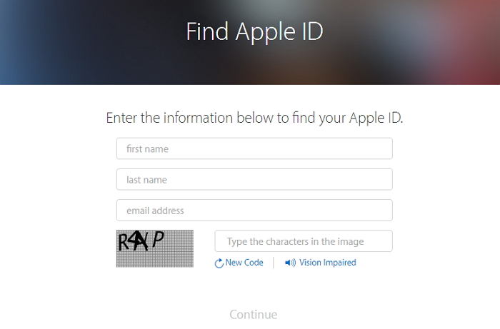 znajdź identyfikator jabłka