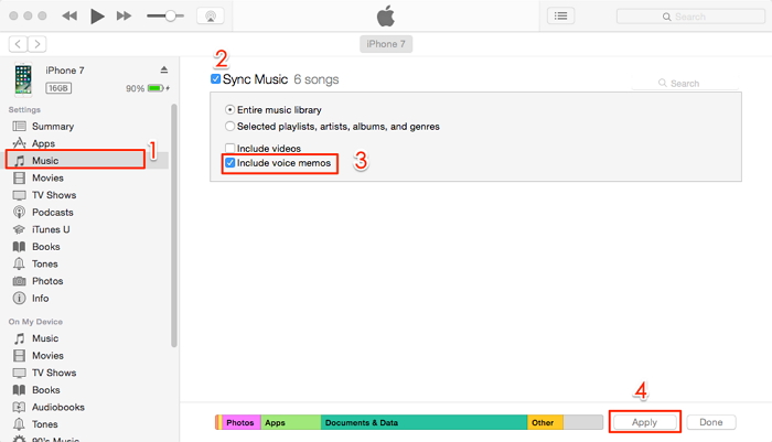 Synchronizuj notatki głosowe z iPhone'a do iTunes