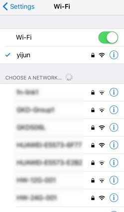 sprawdź połączenie Wi-Fi