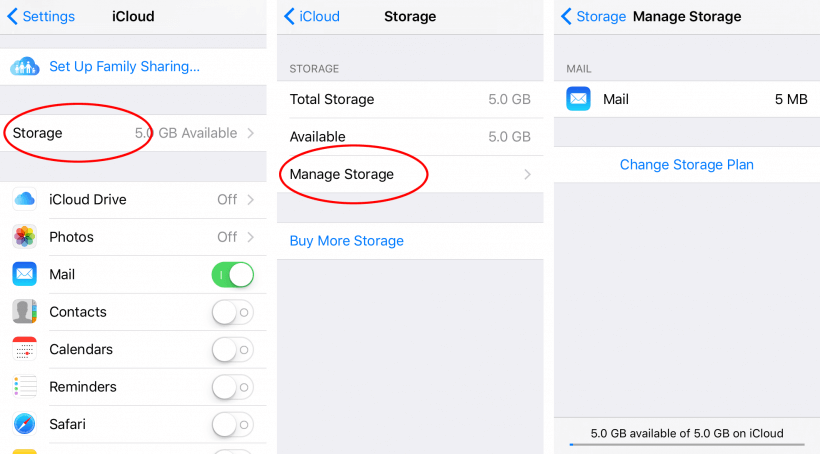 usuń elementy z iCloud