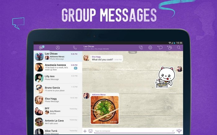 Czat grupowy Viber