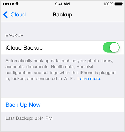 Kopia zapasowa icloud