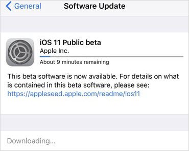 jak zainstalować iOS 11 bezprzewodowo