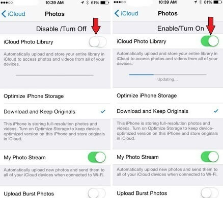 pobieraj zdjęcia z biblioteki zdjęć iCloud