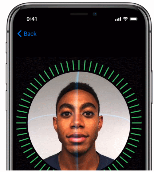 Rozpoznawanie twarzy iPhone'a X