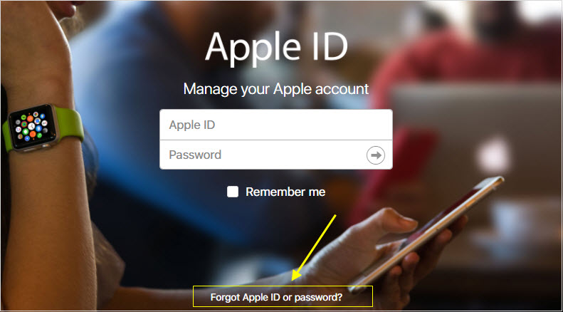 Znajdź z powrotem hasło Apple ID