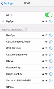 zmień na inną sieć Wi-Fi