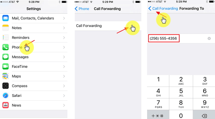 konfiguracja-przekierowanie połączeń-iphone