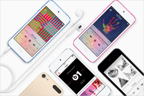 Słuchanie-muzyki-za pomocą-iPod-Touch