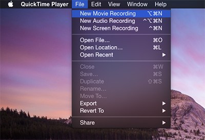 nagrywaj snapchat z quicktime