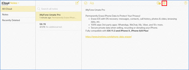 usuń-notatki-z-icloud