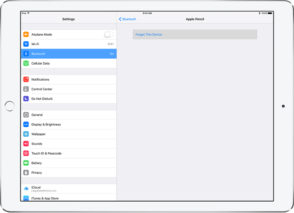 ipad-pro-settings-bluetooth-zapomnij-urządzenie