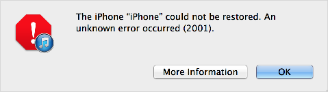 Błąd iTunes