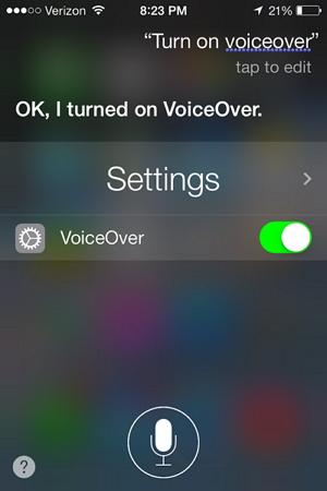 powiedz siri włącz lektora