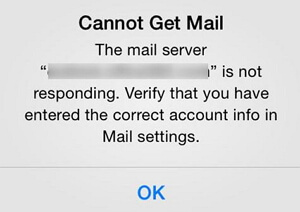 Serwer pocztowy nie odpowiada