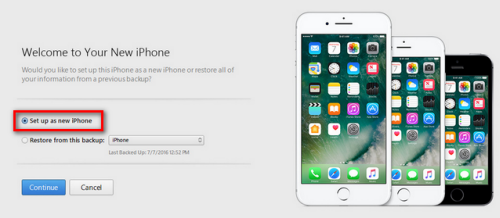 zresetuj iPhone'a