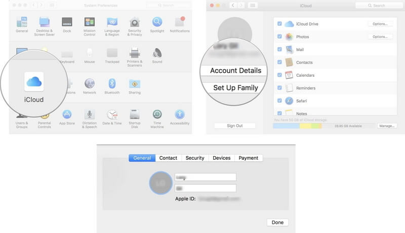 skonfiguruj icloud na Macu