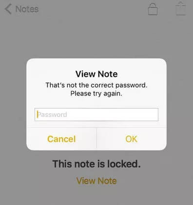 Odblokuj notatkę iphone