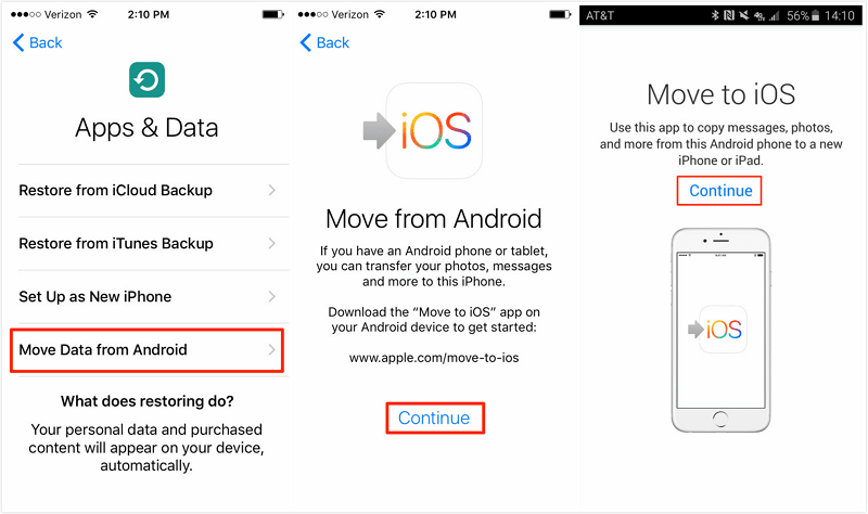przejdź do aplikacji ios