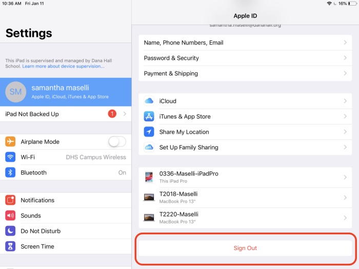 wyloguj się z Apple ID na iPadzie