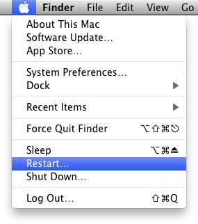 ponowne uruchomienie mac