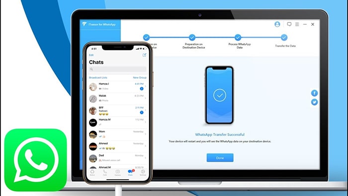 przywróć kopię zapasową WhatsApp z iPhone'a do narzędzia Android