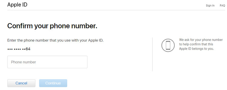 Potwierdź numer telefonu Apple ID