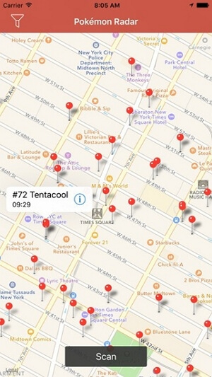 Poke Locator dla Pokémon GO