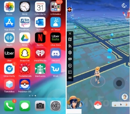 graj w pokemona idź za pomocą joysticka