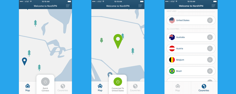 fałszywa lokalizacja z nordvpn