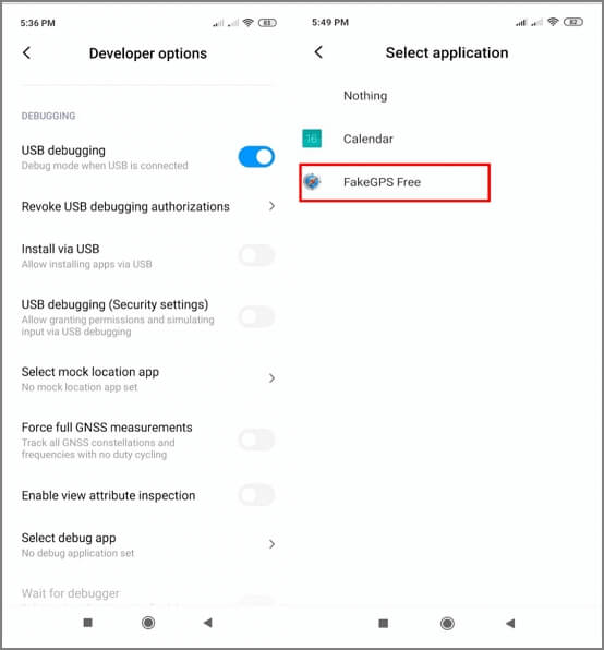 Wybierz Mock Location App