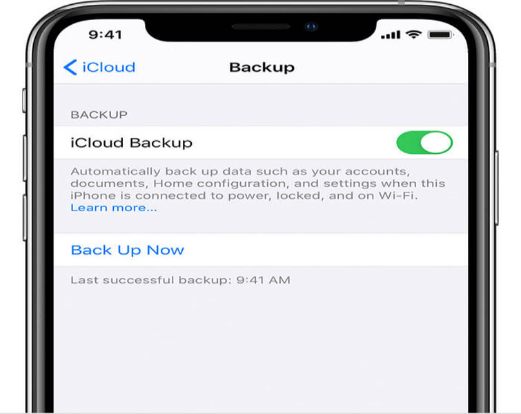 zrób kopię zapasową na icloud