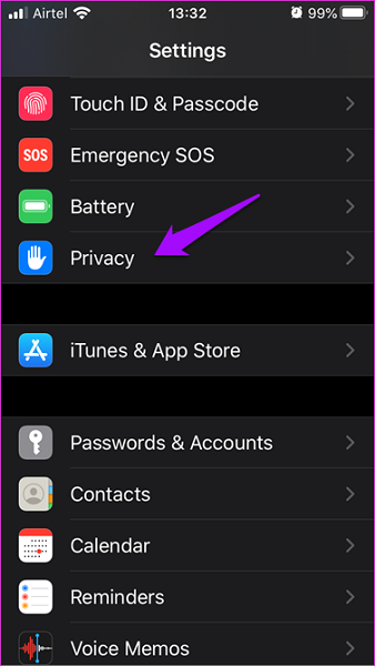 zresetuj lokalizacje i prywatność na iPhonie