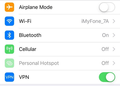 Włącz VPN swojego urządzenia